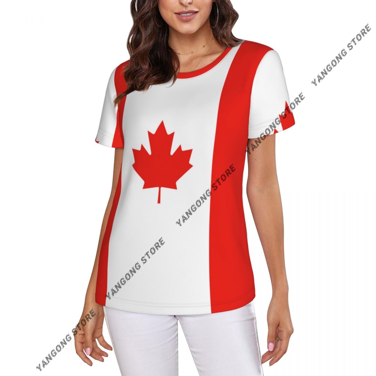 Summer Clothing Women Canada - T-shirt femme Canada drapeau canadien T-shirt