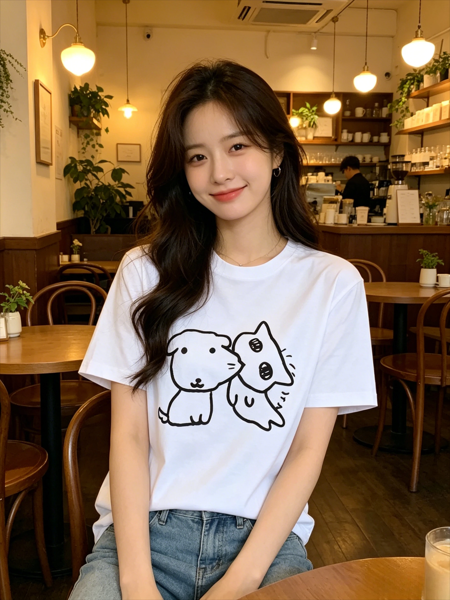 Summer Clothing Drawing - T-shirt pour femme 2026, imprimé chien