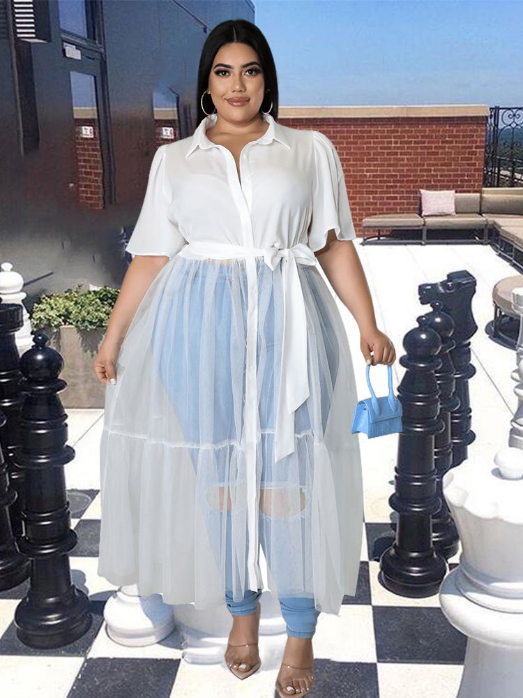 Summer Clothing Wholesale - Robe d'été élégante en mousseline de