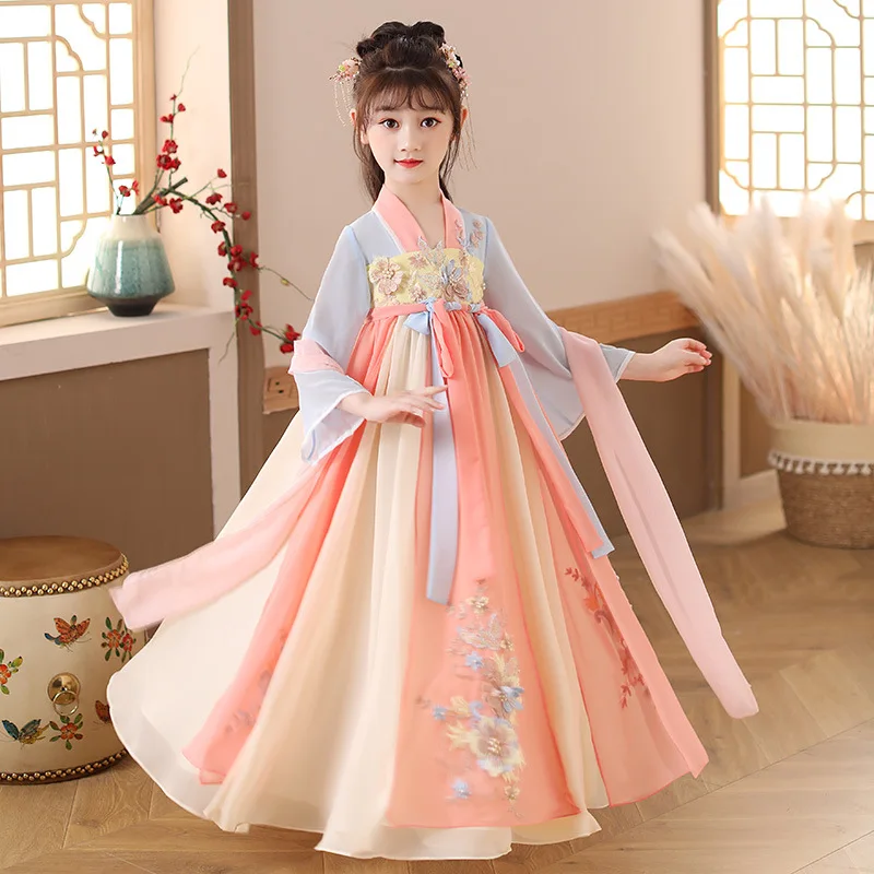 Summer Clothing Baby Girl - Robes Hanfu d'été pour enfants, costume