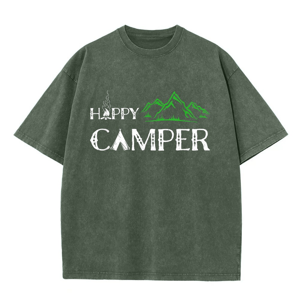 T-shirt de camping Happy Campe - Summer Clothing Women Canada avis et prix