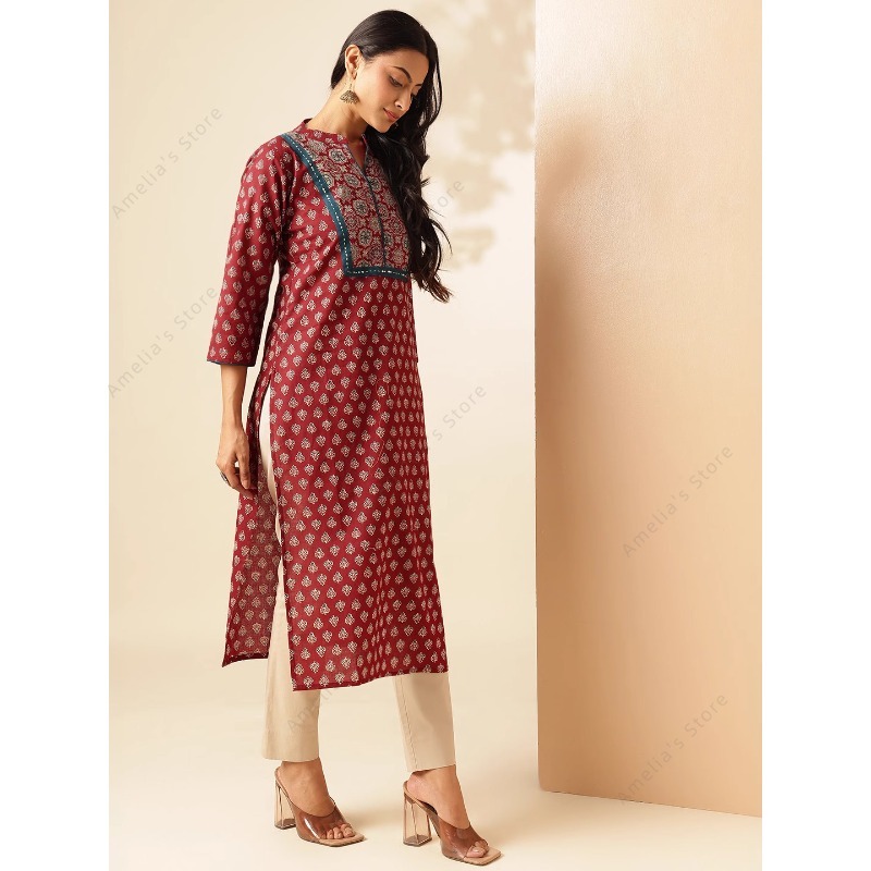 Robe longue Kurti indienne pou - Summer Clothing Pakistan avis et prix