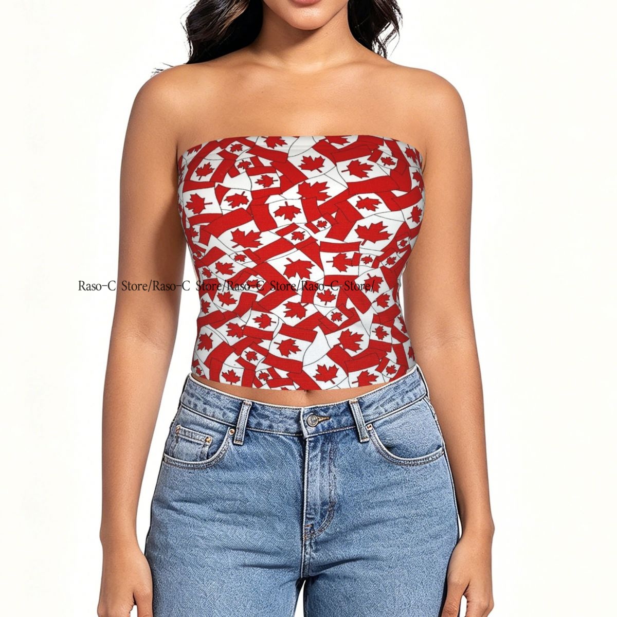 Haut court tube slim sans bret - Summer Clothing Women Canada avis et prix